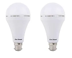 Eco Smart Rechargeable Emergency Inverter LED Bulb B22 12-Watt - White (Pack of 2)-thumb1
