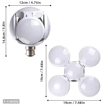 Online Generation B22 LED Bulb 40 Watt Decorative Deformable Football Shaped Cool White Light 1Pc (Color as per Availability)-thumb3