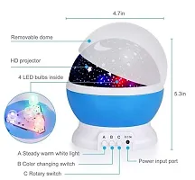 Master Star Rotating 360 Degree Plastic Galaxy Colorful Moon Romantic Cosmos LED Sky Night Light Lamp Projector USB Cable, Dream Color Changing Projection Lamp for Kids Room/Bedroom/Decoration Bulb-thumb1