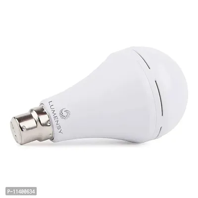 Haale LED Rechargeable Emergency Bulb with B22 Base, Inverter Bulb Upto 4 Hrs Built-in Power Backup, White Color