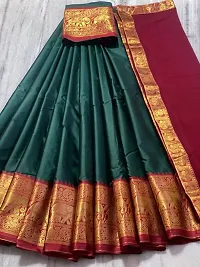 Beautiful Art Silk Lehenga Choli With Dupatta For Women-thumb3