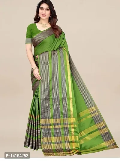 Beautiful Cotton Saree with Blouse Piece For Women