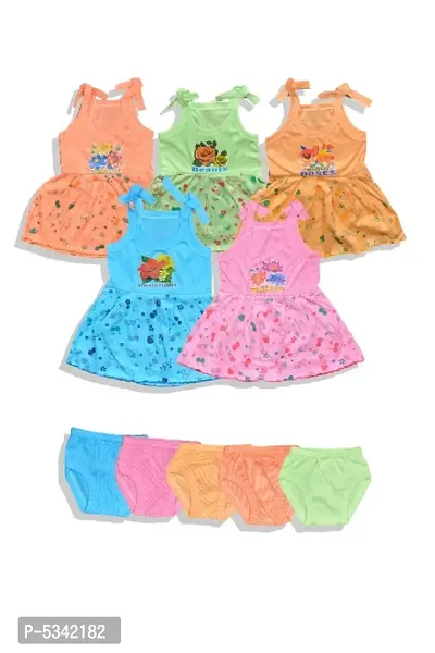 5 Frocks Set for Baby Girls-thumb0