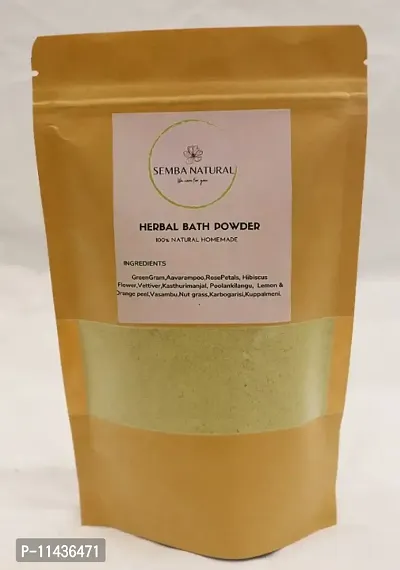 SEMBA NATURAL 100% Natural Herbal Bath Powder with 15 Herbs (Nalangu Maavu) 500g-thumb0