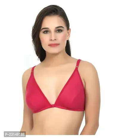 Stylish Fancy Cotton Solid Padded Bras For Women Pack Of 1-thumb0