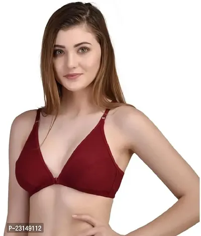 Stylish Fancy Cotton Solid Padded Bras For Women Pack Of 1-thumb0