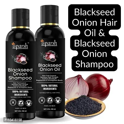 Blackseed Onion Methi Onion Oil And Hair Shampoo Pack Of 1-thumb0