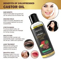 Cold-Pressed 100% Pure Castor Oil - For Hair Growth | castor oil | castor oil for eyebrows | castor hair oil | castor oil for eyelashes | castor oil for skin | castor oil for hair growth--thumb2