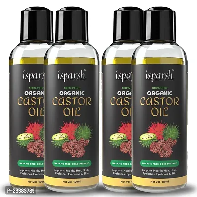 Cold-Pressed 100% Pure Castor Oil - For Hair Growth | castor oil | castor oil for eyebrows | castor hair oil | castor oil for eyelashes | castor oil for skin | castor oil for hair growth-400 ML