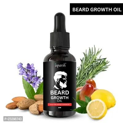 Beard and Hair Growth Oil, 30 ml | Beard growth oil for men | Hair growth oil for men | For faster beard growth | For thicker and fuller looking beard | Best Beard Oil for Patchy Beard | Clinically T