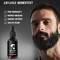 Beard and Hair Growth Oil, 30 ml | Beard growth oil for men | Hair growth oil for men | For faster beard growth | For thicker and fuller looking beard | Best Beard Oil for Patchy Beard | Clinically T-thumb3