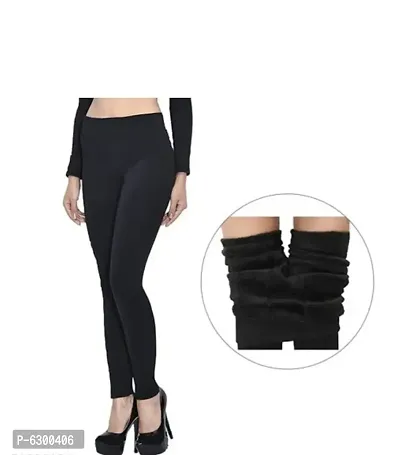 Stylish Women Woolen Warm Thermal Leggings For Winters-thumb0