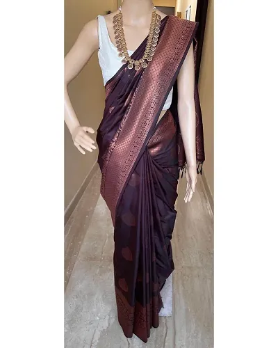 Alluring Kosa Silk Saree with Blouse piece 