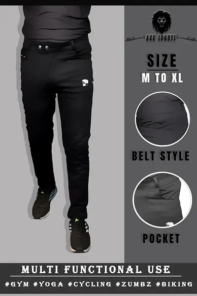 Classic Solid Track Pants for Men