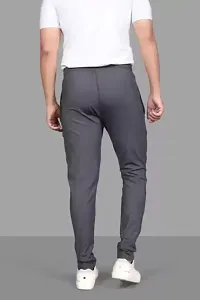 Classic Polyester Blend Solid Track Pant for Men-thumb1