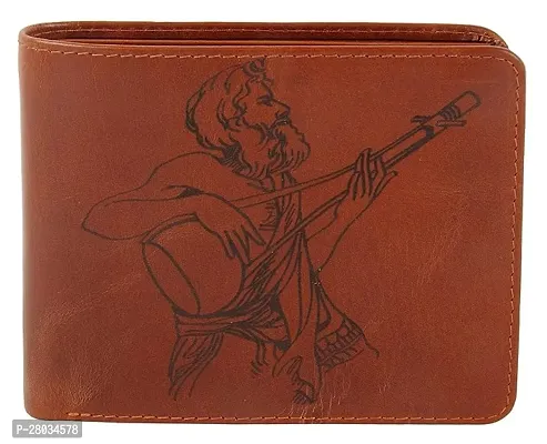 Fakir Engraved Genuine Leather Wallet with RFID Protection