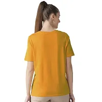 BRATMAZ Cotton Regular Fit Tshirt for Women's Casual Lebel Bujhe Printed Women Tshirt Half Sleeve T-Shirt-thumb3