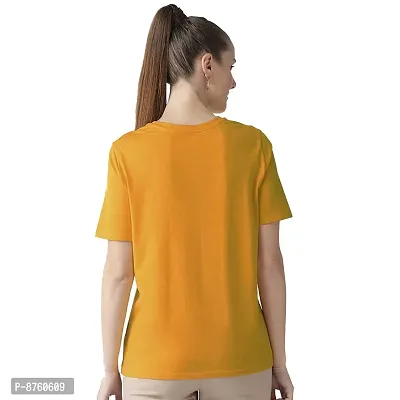 BRATMAZ Cotton Regular Fit Tshirt for Women's Casual Hobe Naki Printed Women Tshirt Half Sleeve T-Shirt-thumb3