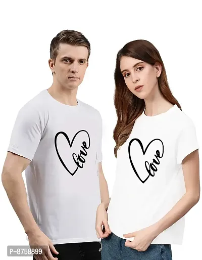 Bratma Love White Couple T-Shirt-Women-thumb2