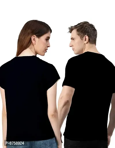 Bratma You Complete Me Black Couple T-Shirt-Women-thumb3