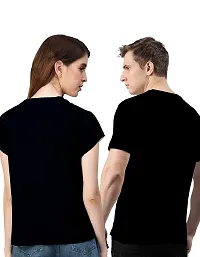 Bratma You Complete Me Black Couple T-Shirt-Women-thumb2