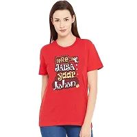 BRATMAZ Womens Regular Fit Cotton Tshirt for Tere Jesa Yaar Kahan Printed T-Shirt for Women-thumb1
