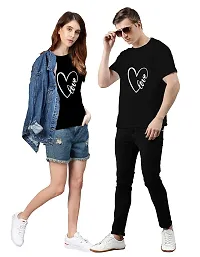 Bratma Love Black Couple T-Shirt-Women-thumb2