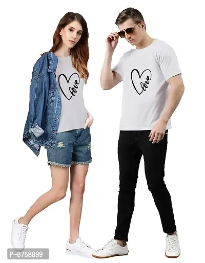 Bratma Love White Couple T-Shirt-Women-thumb4