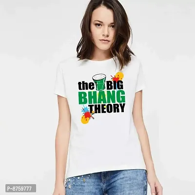 Bratma Holi T-Shirt The Big Bhang Theory White Women T-Shirt
