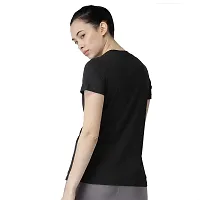 BRATMAZ Cotton Regular Fit Tshirt for Women's Casual Jibon to Noy Printed Women Tshirt Half Sleeve T-Shirt-thumb2