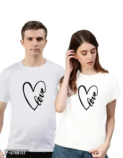 Bratma Love White Couple T-Shirt-Women-thumb0