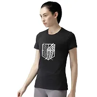 BRATMAZ Women's Cotton Regular Fit Tshirt Half Sleeve Printed Tshirts for Women-thumb2