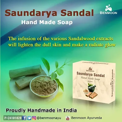 BENMOON SAUNDARYA SANDAL HAND MADE SOAP