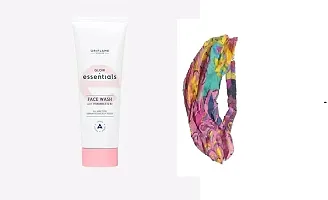 Oriflame glow essentials face wash with vitamins e  b3-125 ml and colourful head band for girls/women - combo-thumb2