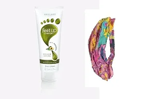 Oriflame feet up comfort overnight moisturising foot cream - 75 ml and colourful head band for girls/women - combo-thumb2