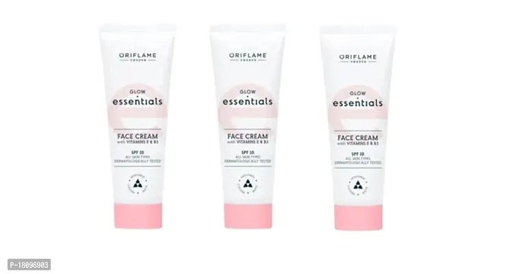 Oriflame essentials glow essentials face cream with vitamins e and b3 spf 10-50 x 3 ml - Pack of 3 - E-KAROBAAR-thumb4