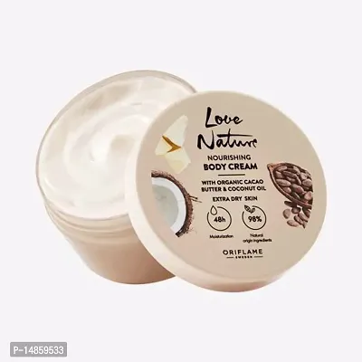 Nourishing Body Cream With Organic Cacao Butter And Coconut Oil - 200 Ml