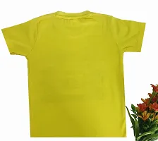 mininest Beach Printed Yellow Unisex Tshirt & Shorts For Kids Comfortable Lightweights Breathable Kids Cloth Soft Compfy Dress Designer Abstract Printed Suitable for Childeren (2-3 Year)-thumb4