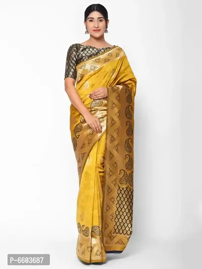 Art Silk Jacquard Saree with Blouse piece