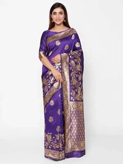 Art Silk Jacquard Saree with Blouse piece