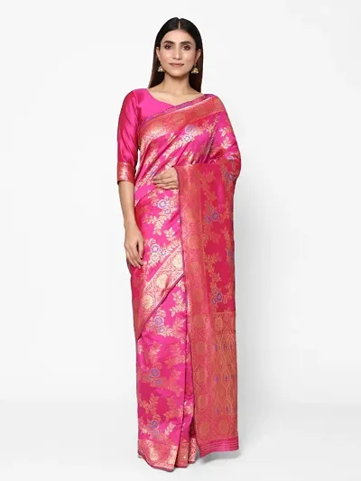 Art Silk Jacquard Saree with Blouse piece