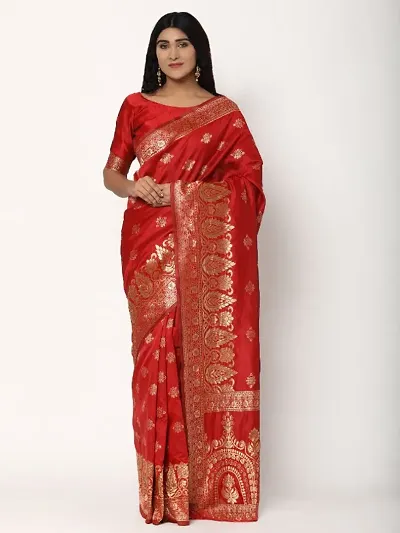 Art Silk Jacquard Saree with Blouse piece