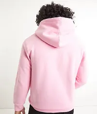 Lavishaok Chillme Pink Full Sleeve Men Fleece Sweatshirt Hoodie-thumb1