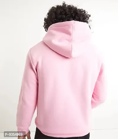 Lavishaok Chillme Pink Full Sleeve Men Fleece Sweatshirt Hoodie-thumb2