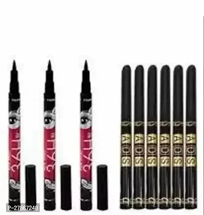 HRKESHY BEST QUALITY COMBO OF EYELINERS AND KAJAL-thumb0