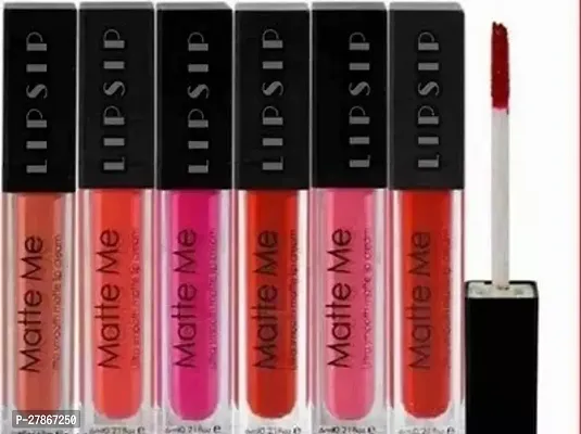 HRKESHY!!!Matte Me Liquid Beauty Lipstick Set Of 6 multicolor