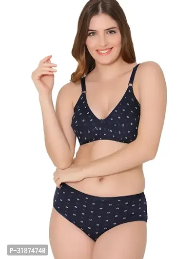 Stylish Padded Bra  Panty Set for Women-thumb0