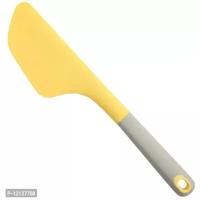 Large Silicone Cake Cream Baking Scraper Omelette Turner Non-stick Butter Spatula 13 Inch (Multicolor)-thumb0