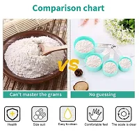 Food Grade Measuring Cup Spoon Set For Measuring Dry and Liquid Food Ingredients With Stainless Steel Handle, Kitchen Baking Tool, 8 Pcs Set-thumb2