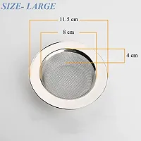 Sink Strainer Heavy Duty Stainless Steel Strainer Kitchen Drain Basin Basket Filter Stopper Drainer Sink Jali (Size- 11.5 cm)-thumb4